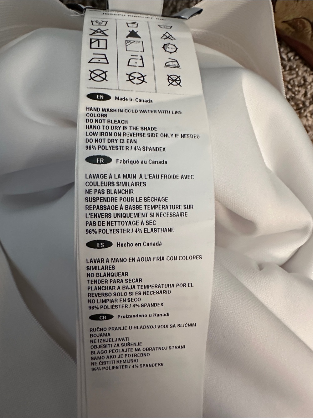 Joseph Ribkoff White Pencil Skirt - Sleek Professional Style - Picture 8 of 11
